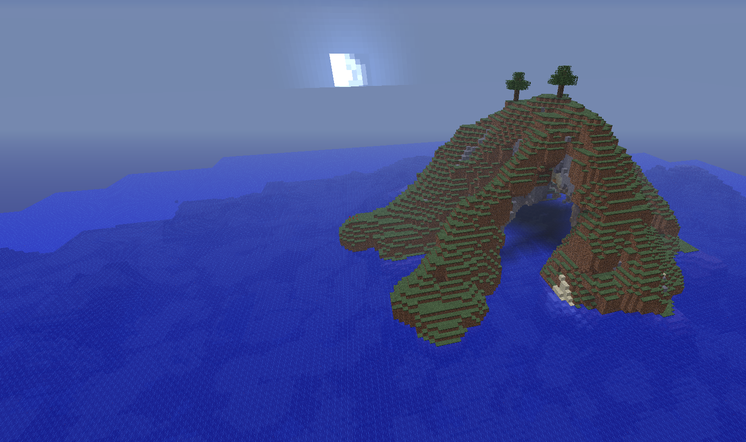 minecraft city ruins survival island map