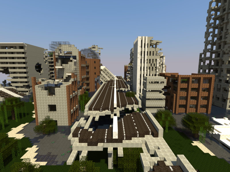 huge abandoned city minecraft map