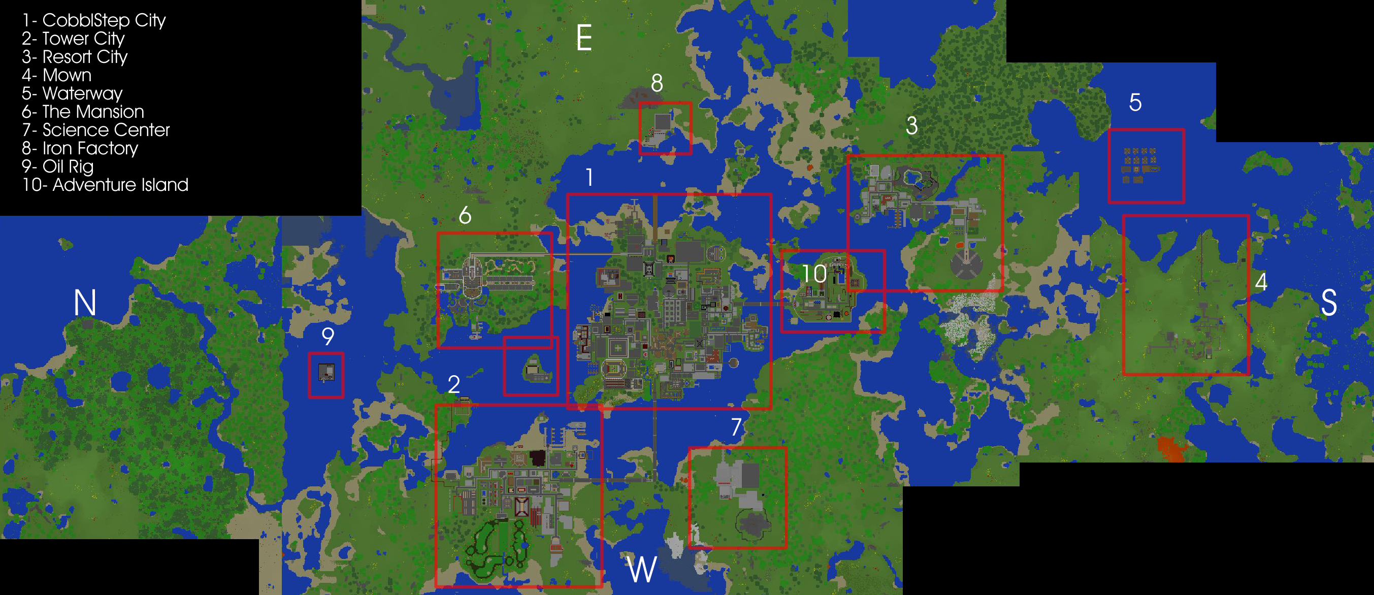 minecraft small city map