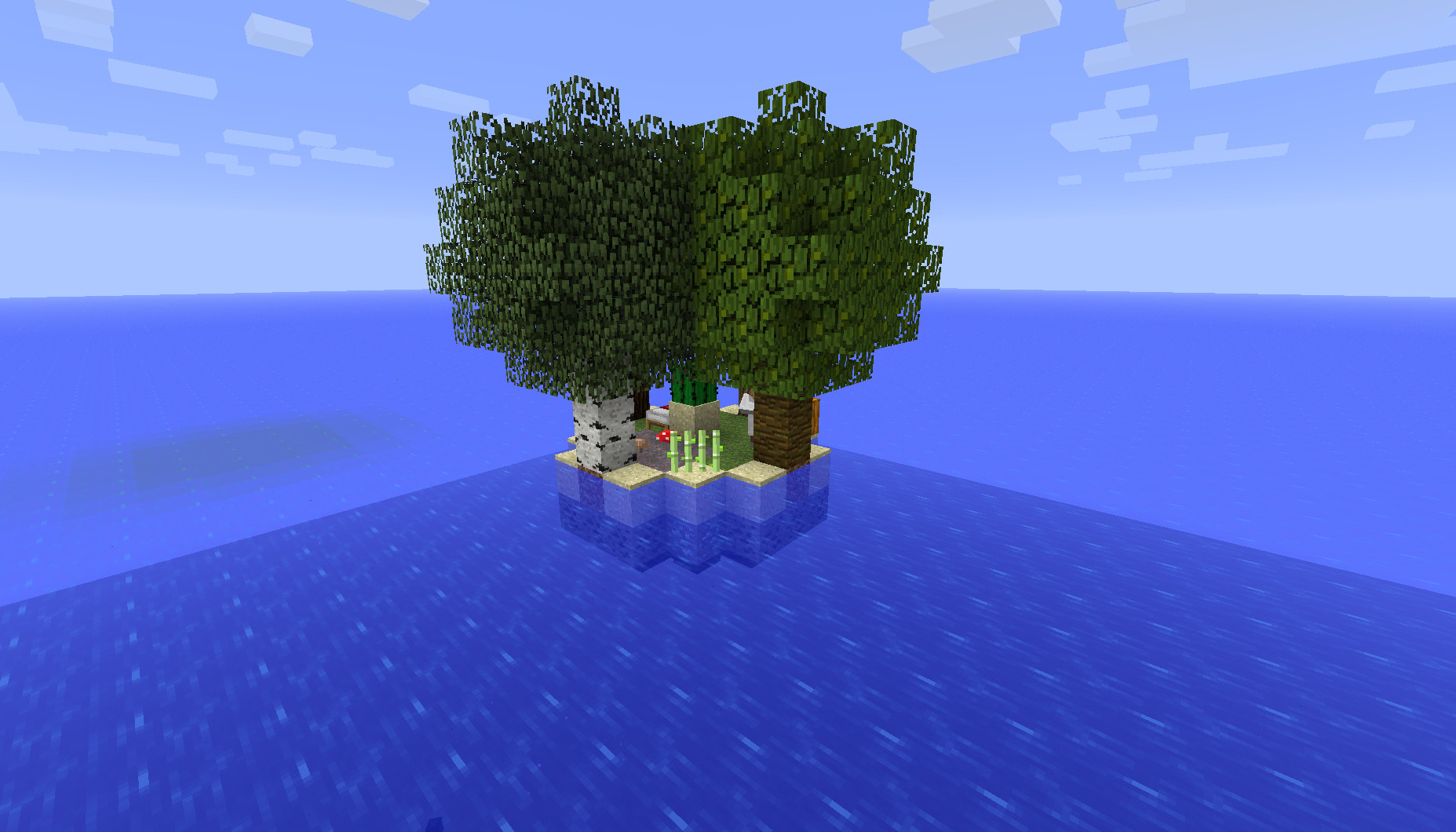 Ocean Block 4 0 Minecraft 1 4 Island Survival Map Download 