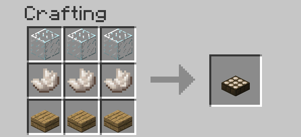 minecraft daylight sensor crafting recipe