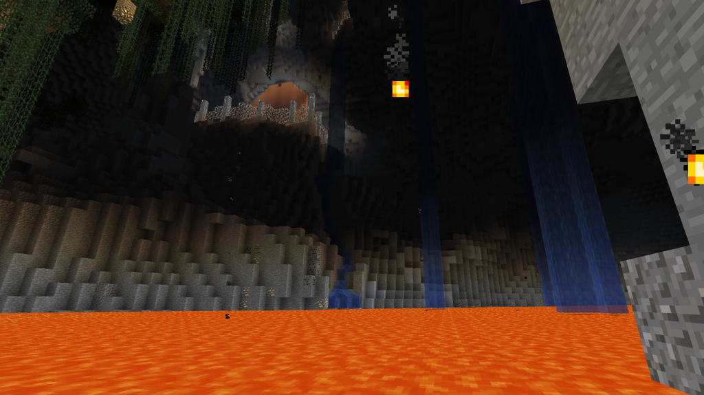 minecraft lava action adventure map