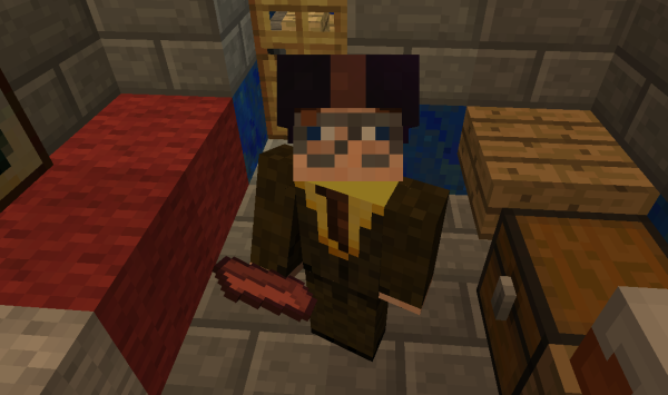 me and my enchanted brick against the zombie hordes