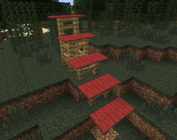 minecraft carpet fence stairs