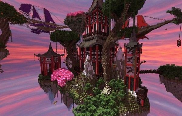 minecraft fantasy sky island download