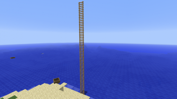 How To Make Free Standing Ladders In Minecraft | WORDPUNCHER'S VIDEO