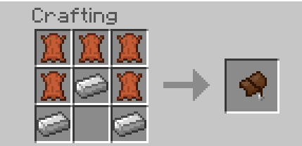 minecraft horse saddle recipe