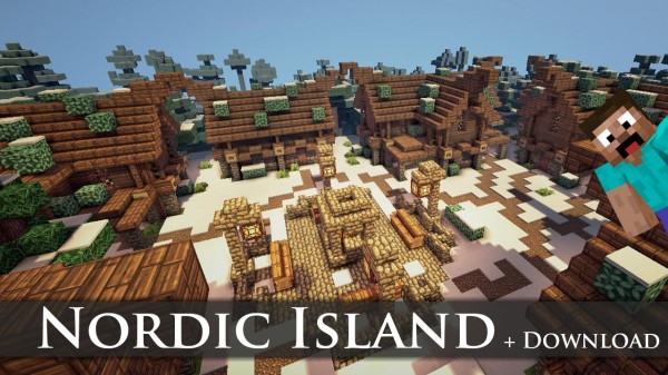 minecraft nord island skyrim download