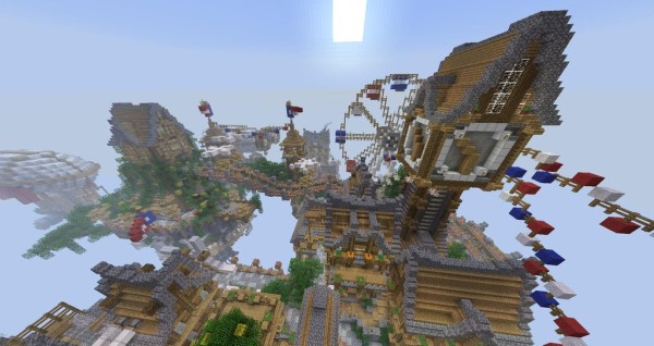 minecraft sky city