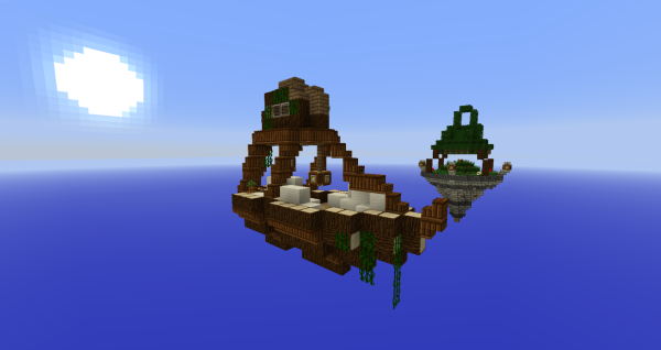 minecraft sky ship survival map