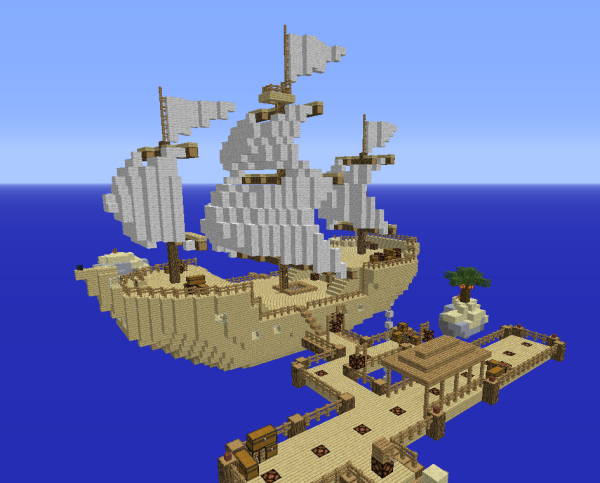 minecraft sky ship survival map download