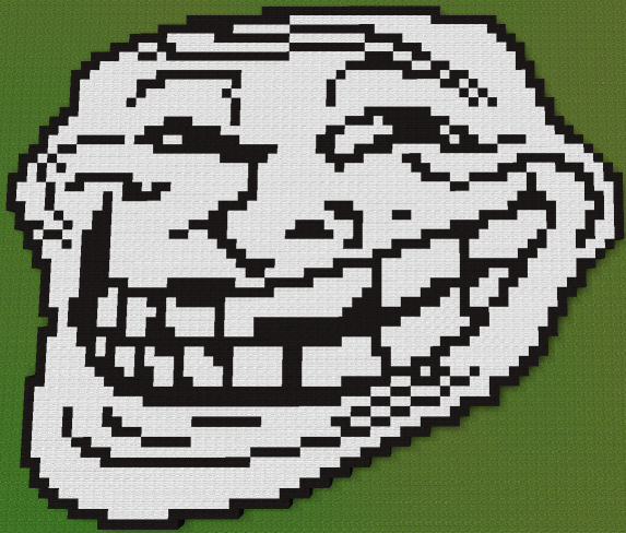 minecraft troll face