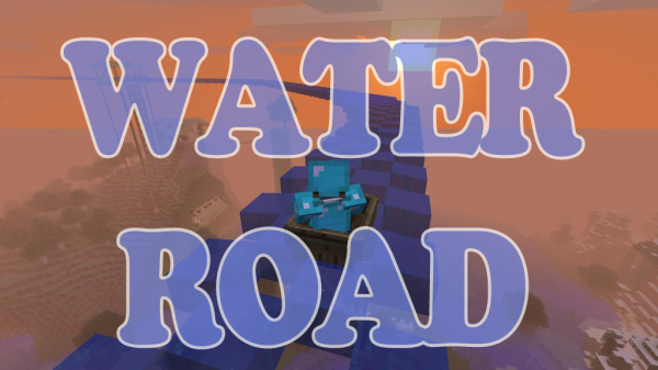 minecraft water road water ride how to